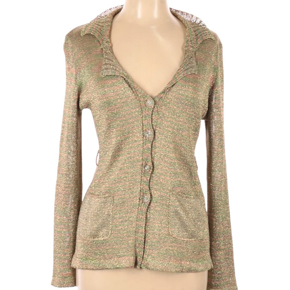 Elaris marled metallic sparkle Cardigan L